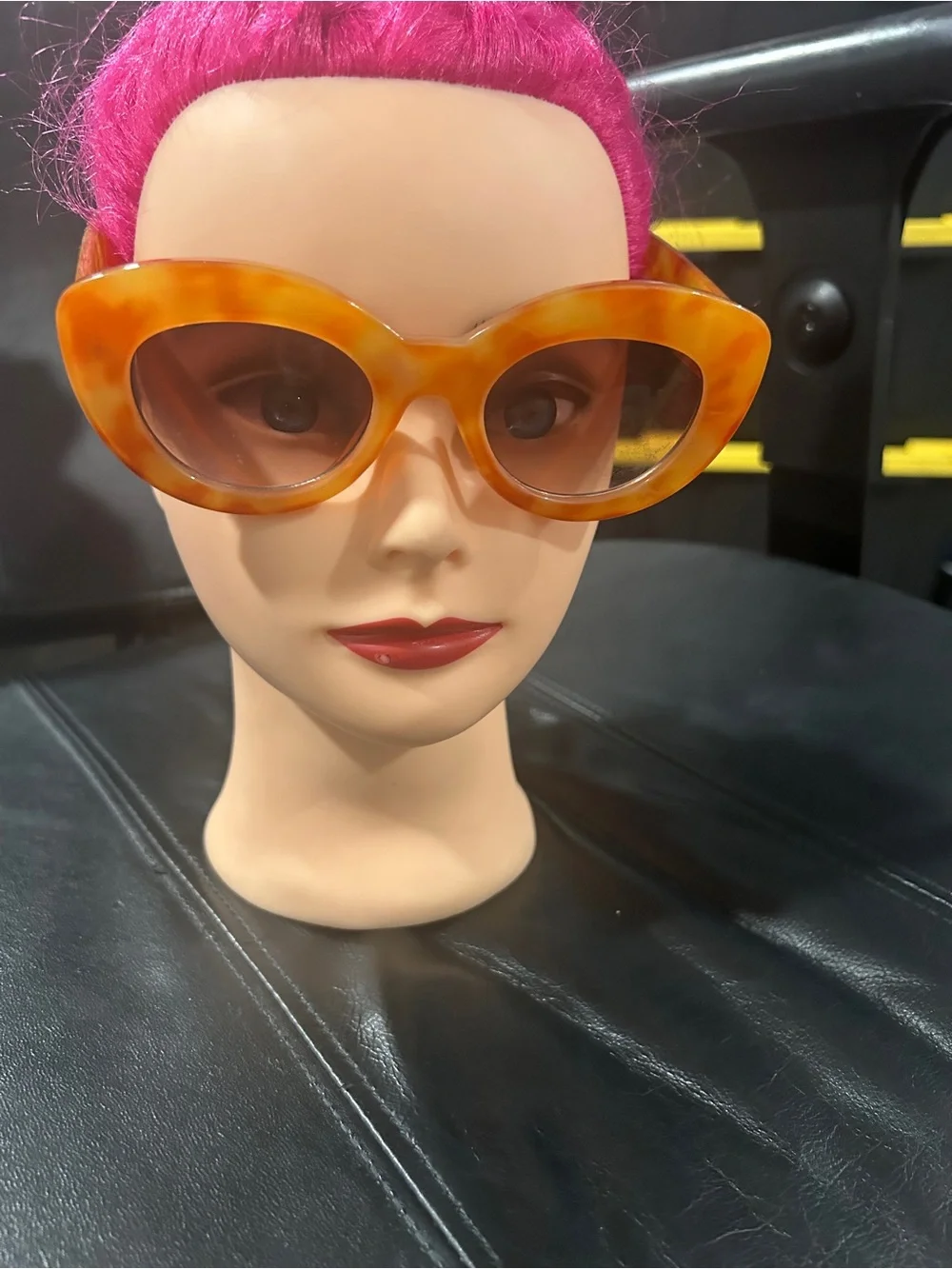 Retro Cat-Eye Sunglasses in Amber Tortoise - Women Accessories